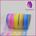 Gradual change color ribbon pink,yellow,blue,purple, 1-1/2inch wide organza ribbon,diy handmade hair accessorie,200 yard / roll.